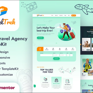 Travel Trek - Tour and Travel Agency Elementor Template Kit