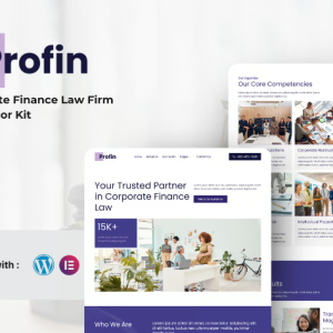 Profin - Finance Law Firm Elementor Template Kit