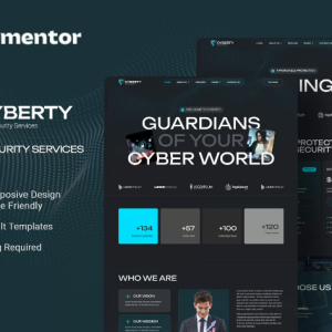 Cyberty - Cyber Security Service Elementor Template Kit