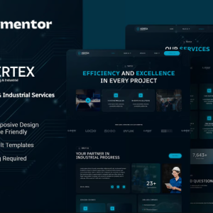 Vertex - Engineering & Industrial Services Elementor Template Kit