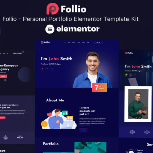 Follio - Personal Portfolio Elementor Template Kit
