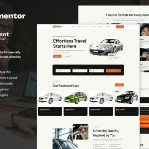 Xarent - Car Rental Elementor Template Kit