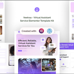 Veetraa - Virtual Assistant Service Elementor Template Kit