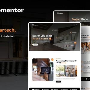 Smartech - Smart Home Installation Elementor Template Kit