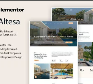 Altesa - Villa & Resort Elementor Template Kit