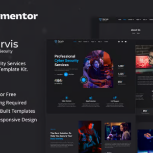 Jarvis - Cyber Security Services Elementor Template Kit