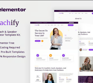 Coachify - Life Coach & Speaker Elementor Template Kit