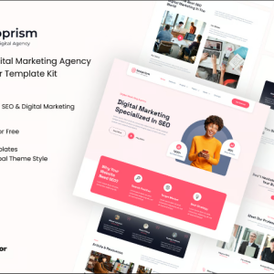 Seoprism - SEO & Digital Agency Elementor Template Kit