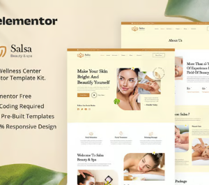Salsa - Beauty & Spa Elementor Template Kit