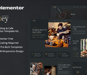 Latey - Coffee Shop & Cafe Elementor Template Kit