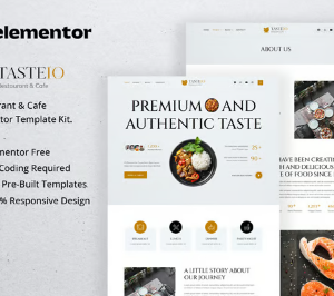 Tasteio - Restaurant & Cafe Elementor Template Kit