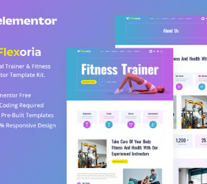 Flexoria - Personal Trainer & Fitness Elementor Template Kit