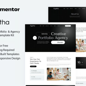Agatha - Creative Portfolio & Agency Elementor Template Kit