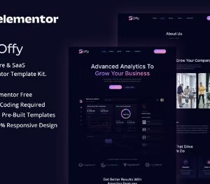 Soffy - Software & SaaS Elementor Template Kit