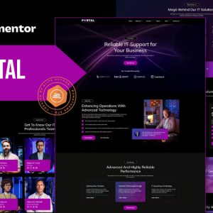 Portal - IT Company Elementor Template Kit