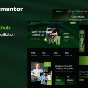 Volthub - EV Charging Station Elementor Template Kit