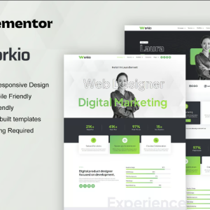 Workio - Digital Service & Creative Portfolio Elementor Template Kit