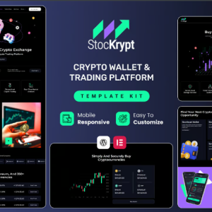 Stockrypt - Online Trading & Investment Elementor Template Kit