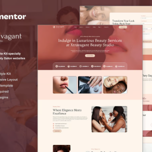 Xtravagant - Beauty Salon Elementor Template Kit