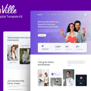 MomVille - Maternity Hospital Elementor Kit Template