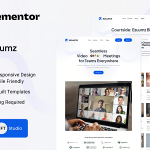 Ezuumz - Video Conferencing & Webinar App Elementor Template Kit