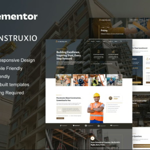 Construxio - Construction & Building Company Elementor Pro Template Kit