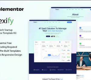 Nexify - SaaS & Tech Startup Elementor Template Kit