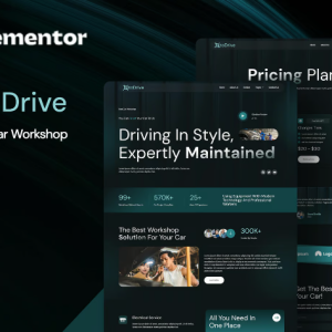 Otodrive - Modern Car Workshop Elementor Template Kit