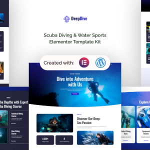 Deepdive - Scuba Diving & Water Sports Elementor Template Kit