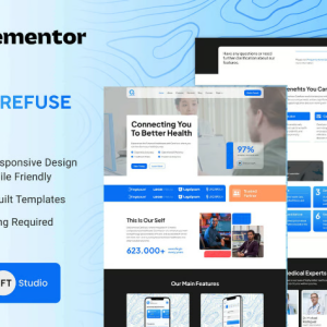 Carefuse - AI Health App Elementor Template Kit