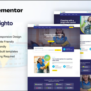 Brighto - Cleaning Service Company Elementor Pro Template Kit