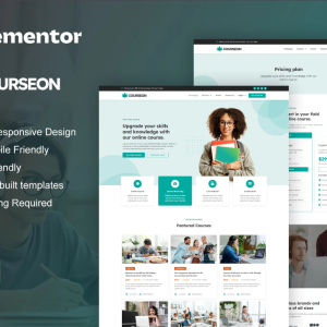 CourseOn - Online Course & Education Elementor Template Kit