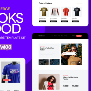 LooksGood - T-shirt Store Elementor Pro Template Kit