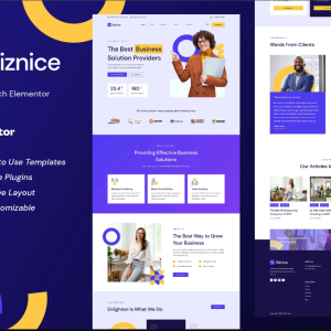 Biznice - Business Coach Elementor Template Kit