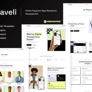 Raveli - Online Payment App Elementor Template Kit