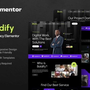 Boldify - Digital Agency Elementor Template Kit