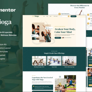 Xioga - Yoga Wellness Elementor Template Kit