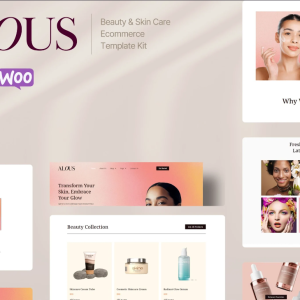 Alous - Beauty & Skin Care Ecommerce Elementor Pro Template Kit