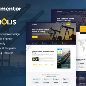 Petrolis - Oil Company & Industrial Elementor Pro Template Kit