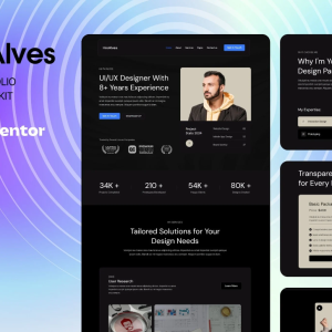 HireAlves - CV & Portfolio Elementor Template Kits