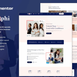 Xeraphi - Feminine Business Coaching Elementor Template Kit