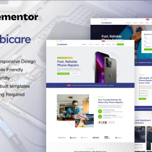 MobiCare - Mobile Phone & Computer Repair Elementor Pro Template Kit