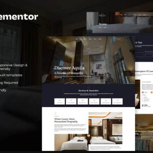 Aquila - Luxury Hotel & Resort Elementor Template