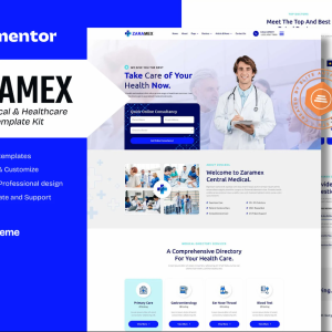 Zaramex - Doctor, Medical & Healthcare Elementor Template Kit