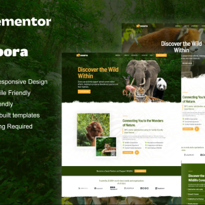 Zoora - Safari & Zoo Elementor Pro Template Kit