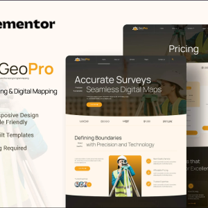 Geopro - Land Surveying & Digital Mapping Elementor Template Kit