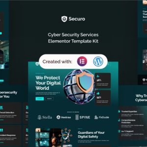 Securo - Cyber Security Services Elementor Template Kit