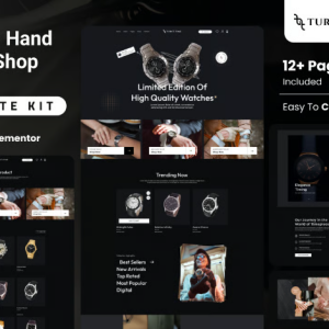 Turnstime - Modern Hand Watch Shop eCommerce Elementor Pro Template Kit