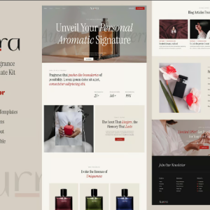 Aurra - Perfume and Fragrance Elementor Template Kit