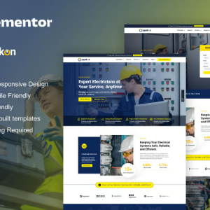 Sparkon - Electrical Installation & Maintenance Service Elementor Pro Template Kit